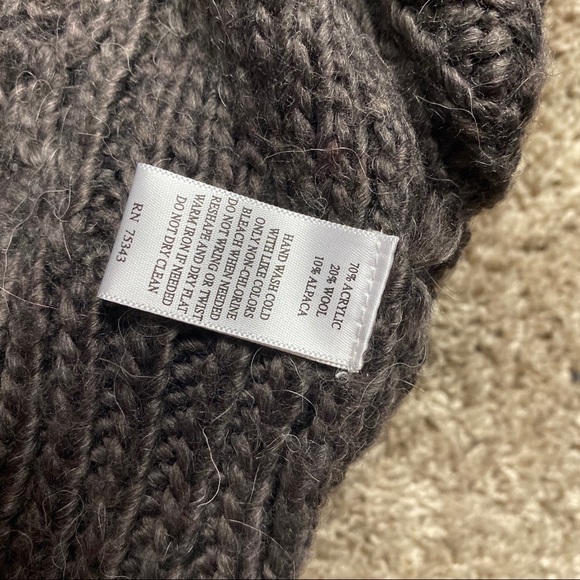 Kenzie Short Sleeve Cardigan Sweater Vest L Brown - Picture 3 of 7